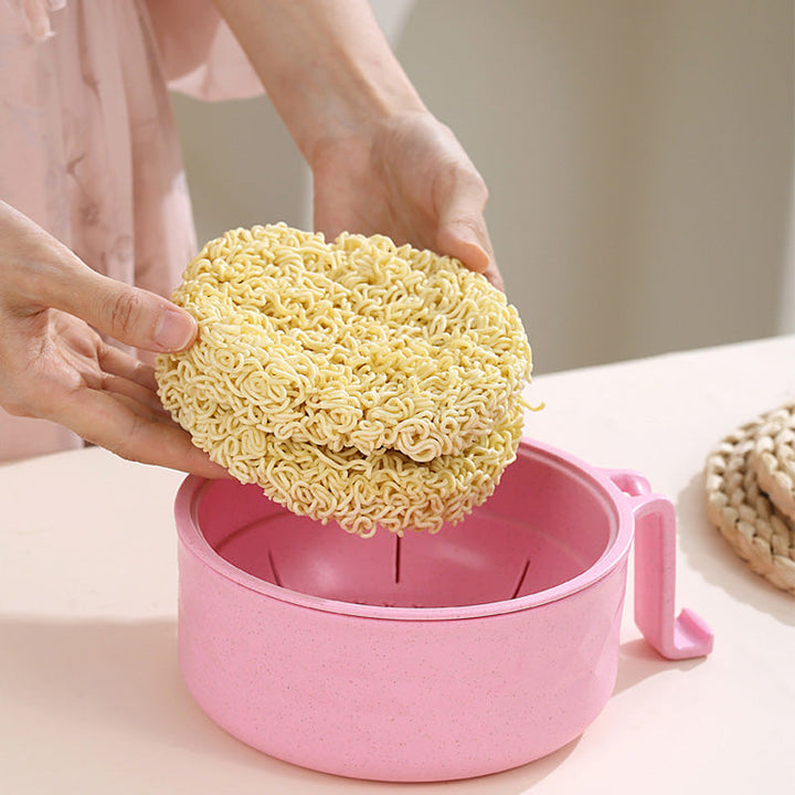 1200ml Mikrobølgeovn Ramen Skåler med Sil | Skanto