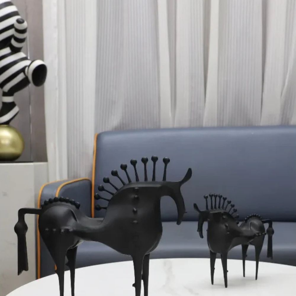 Skanto | Black Stallion Metall Skulptur