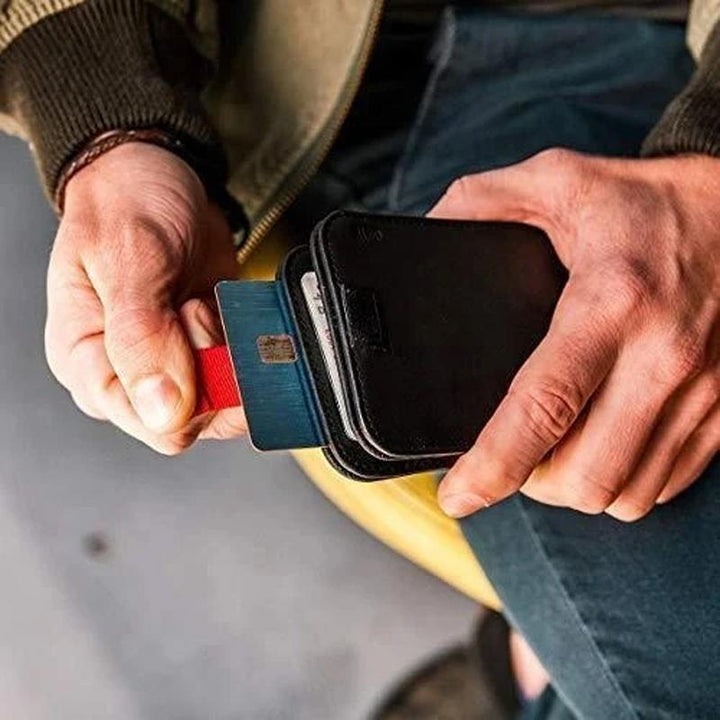 Men's Extra-slim Leather Wallet | Skanto
