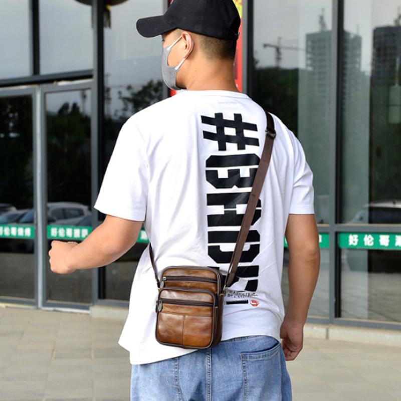Skanto | Vintage Skulderveske for Menn
