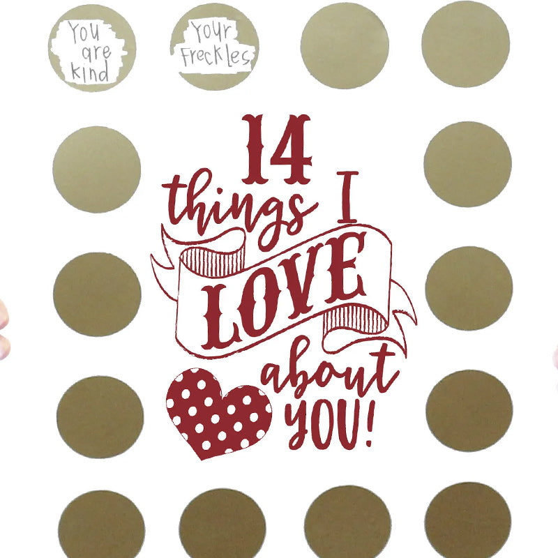 Skanto | Valentine's Scratching Advent "14 Ting Jeg Elsker Med Deg!"