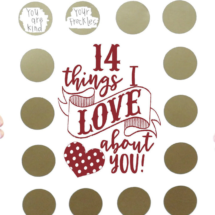 Skanto | Valentine's Scratching Advent "14 Ting Jeg Elsker Med Deg!"