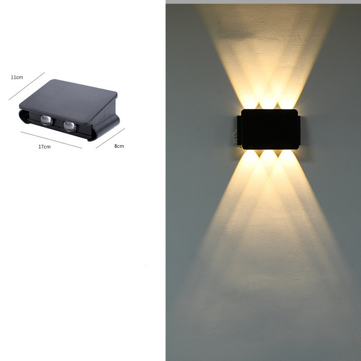 Skanto | Moderne LED utendørs vegglampe med opp- og nedlys – Vanntett vegglampe for husfasade og inngangsparti