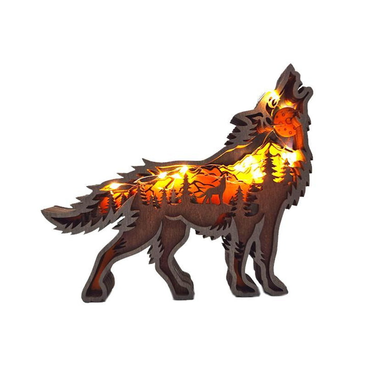 3D Hultt Tre Dyre Ornament | Skanto