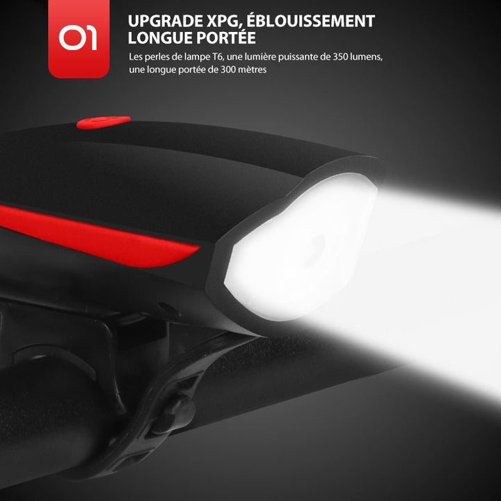 Oppladbar USB Terrengsykkel Frontlys | Skanto