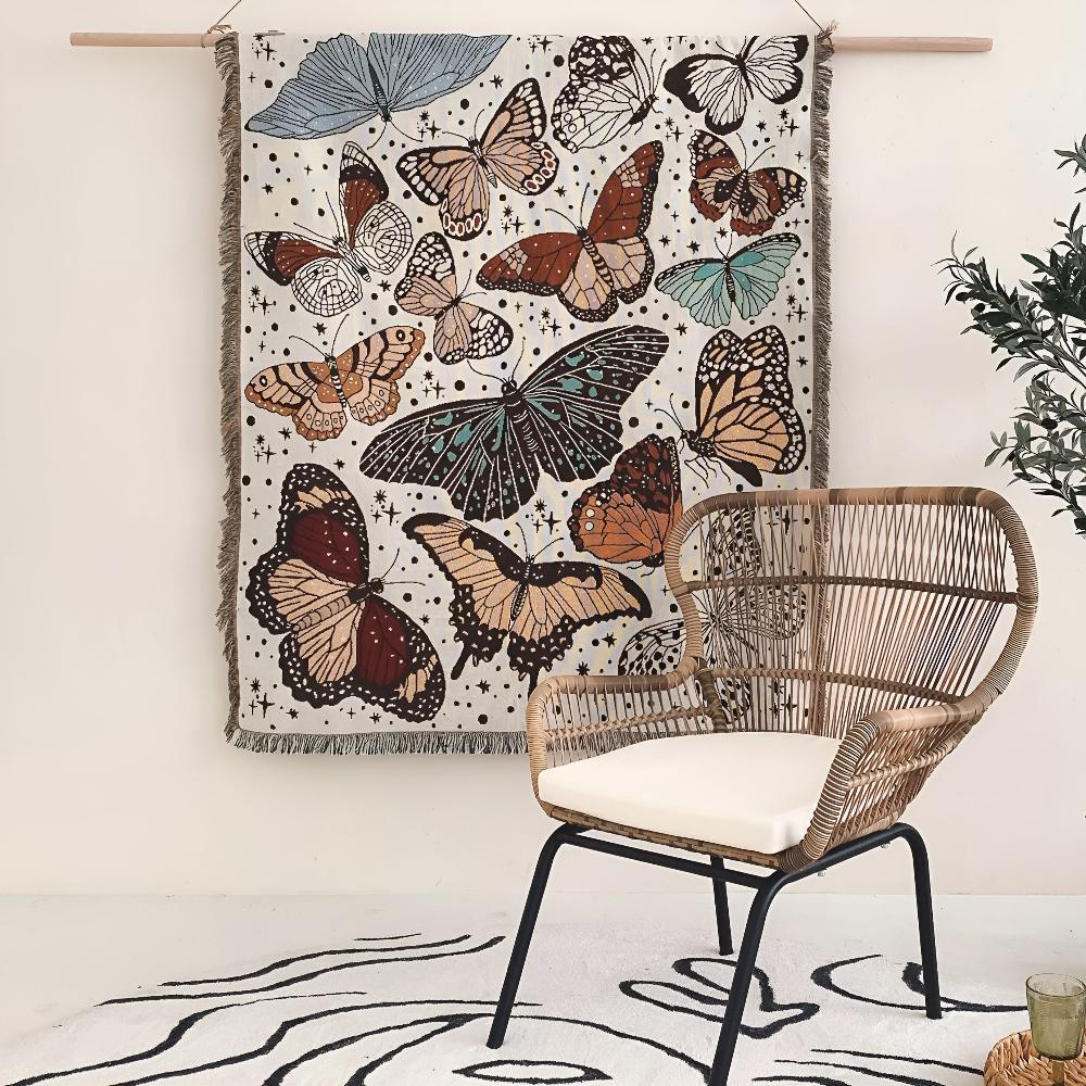 Skanto | Butterfly Garden Blanket