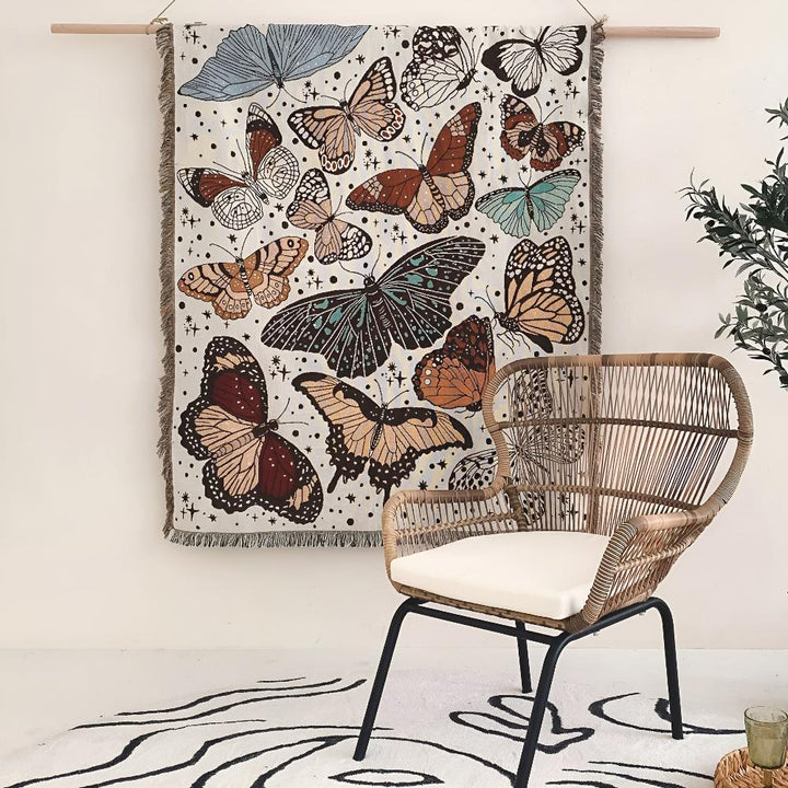 Skanto | Butterfly Garden Blanket