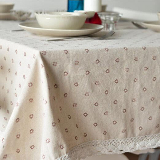 Skanto | Daisy Print Bomull Lin Tablett