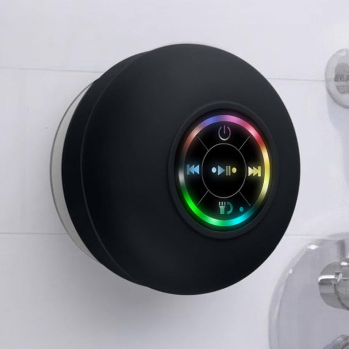 Mini Bluetooth dusj høyttaler med LED lys | Skanto