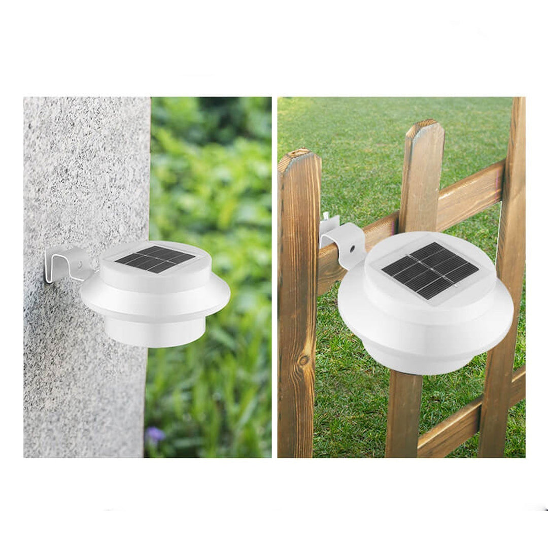 Solcelledrevet LED-vegglampe for utendørs bruk, vanntett, for gjerde og vegg