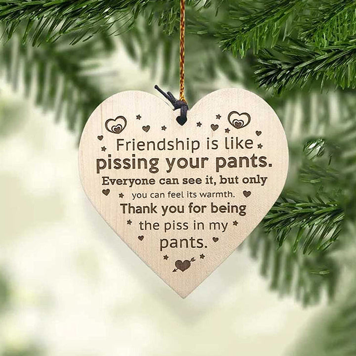 Skanto | Vennskap Trevedheng Juletre Dekor
