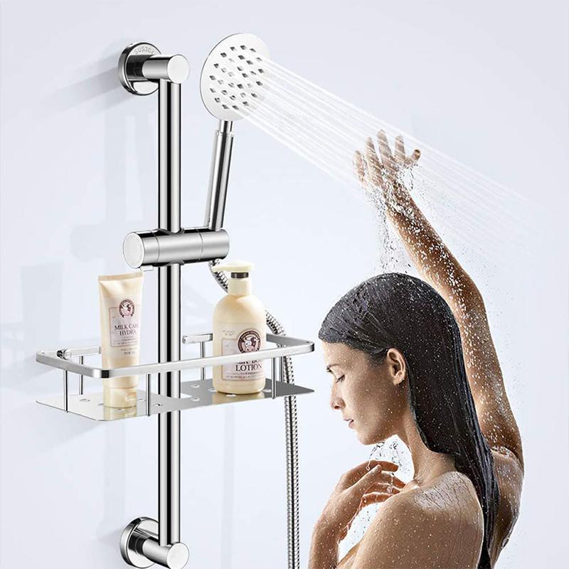 Justerbar dusjhodeholder for glidestang | Skanto