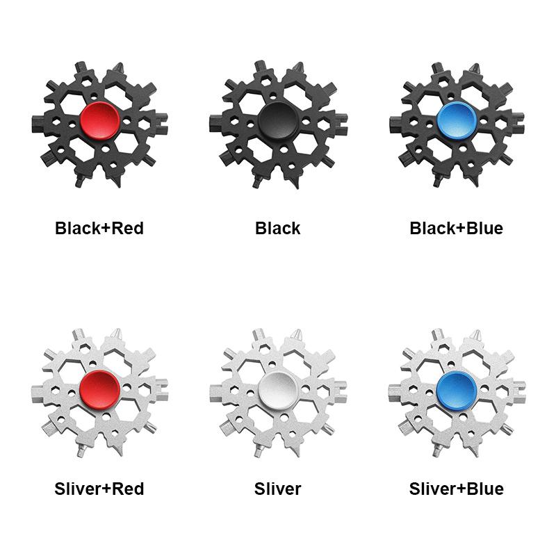 Skanto | Snøfnugg Multifunksjonell Fingertipp Gyroskop Skiftenøkkel Verktøy Leke
