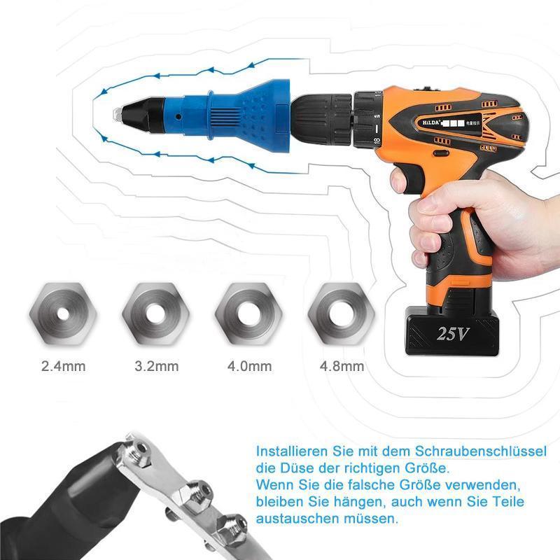 Fjernbar nittpistol boradapter | Skanto