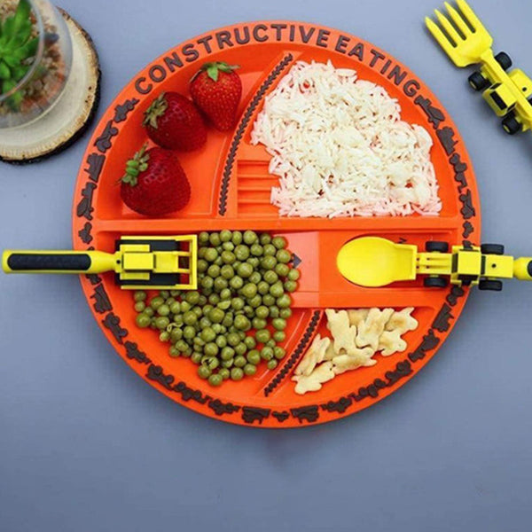 Skanto | Bulldozer Barnas Bestikk Sett - Constructofork