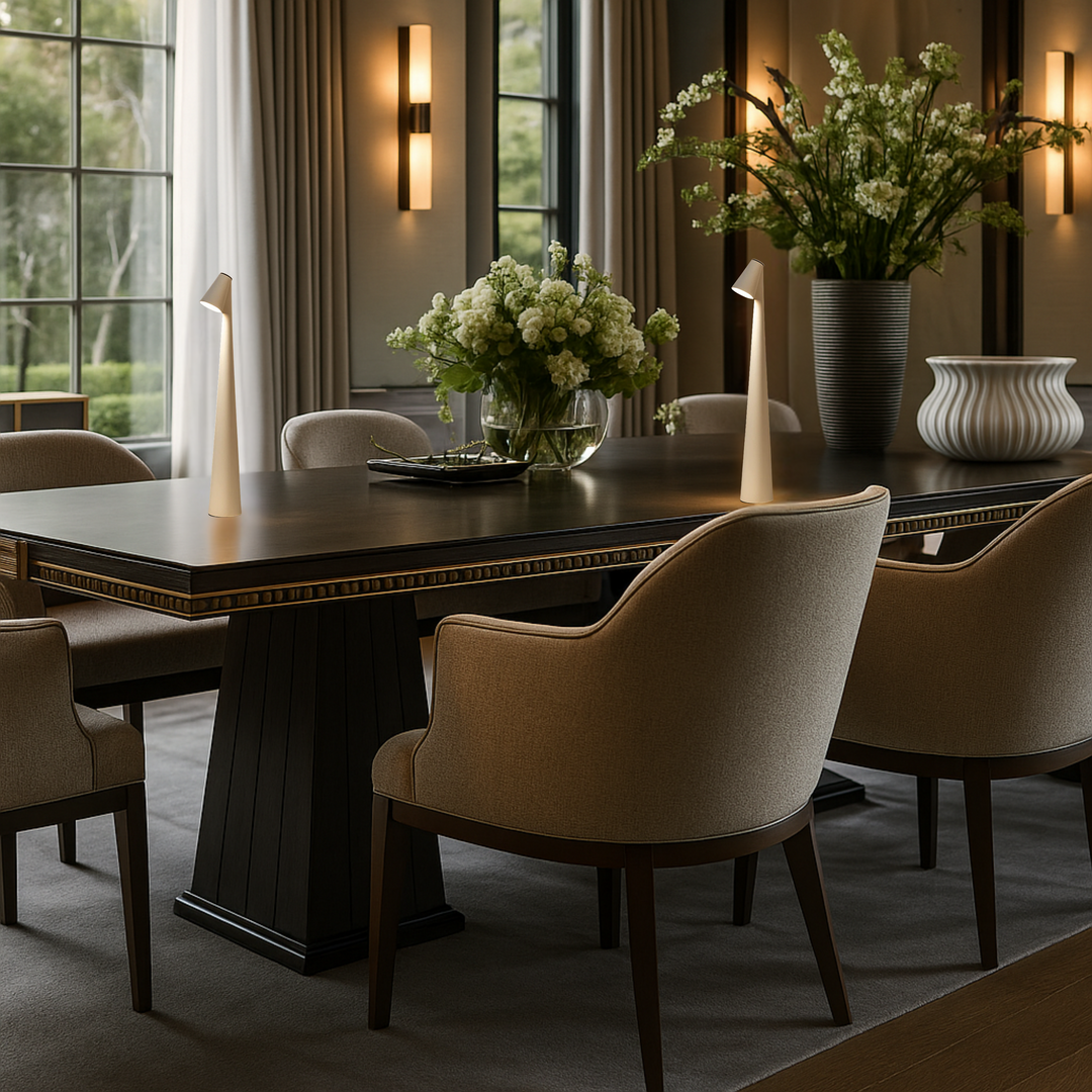 Skanto | EVOLUCE – Oppladbar Bordlampe med Moderne Design & Lang Batteritid