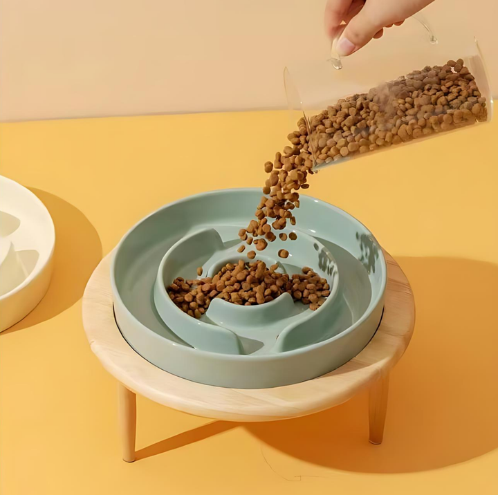 Skanto | SlowCeramic - Elegant Håndlaget Fôrskål for Kjæledyr