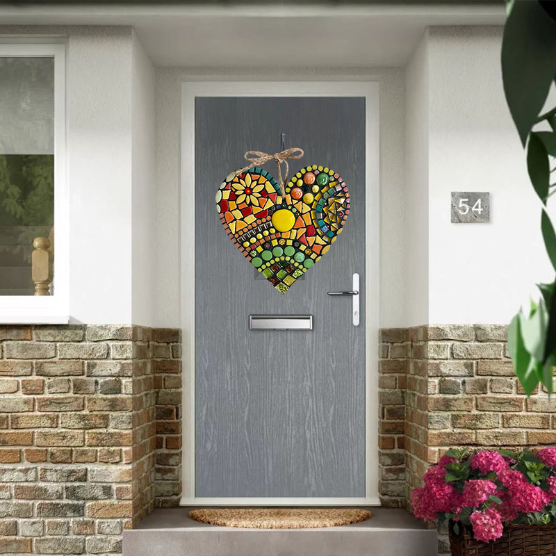 Large Garden Mosaic Heart Decoration | Skanto