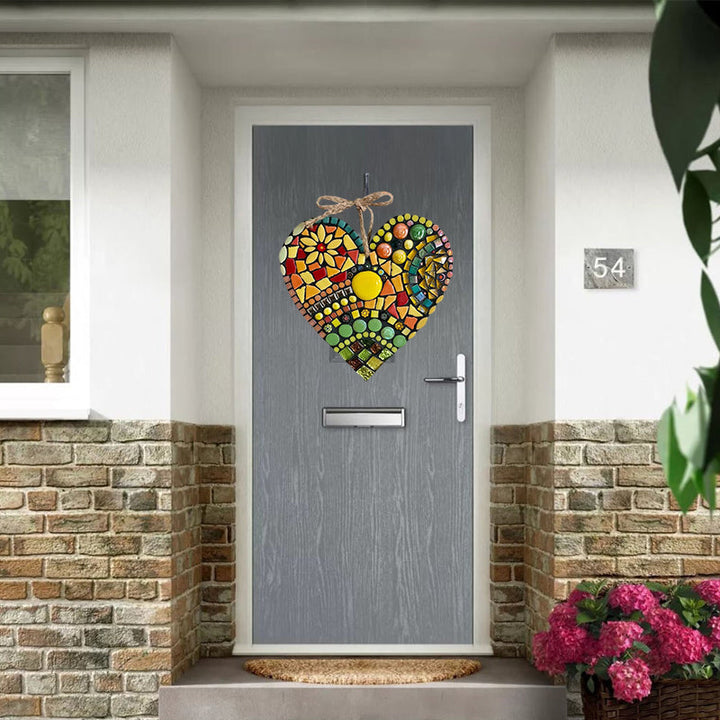 Large Garden Mosaic Heart Decoration | Skanto