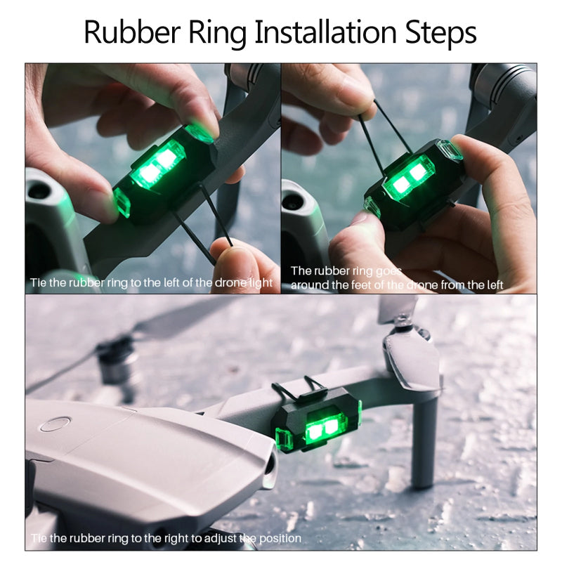Skanto | 7 farger LED fly strobelys & USB-lading
