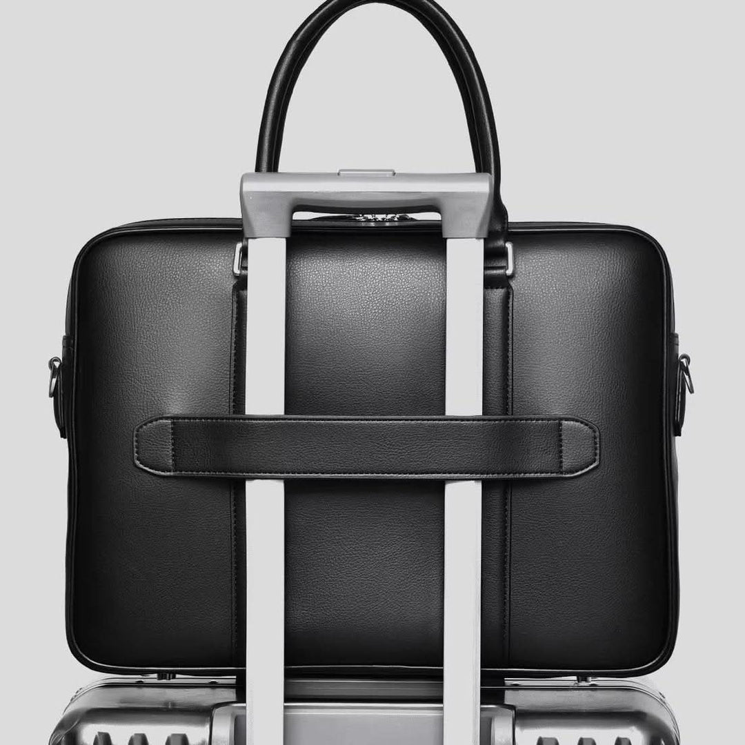 Skanto | Manhattan Læder Forretnings Laptop Dokumentmappe Crossbody Håndtaske