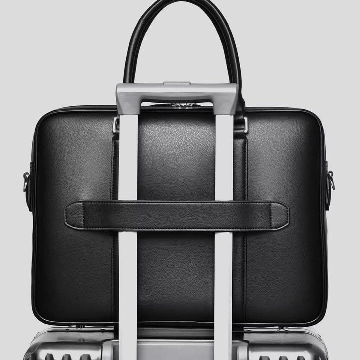 Skanto | Manhattan Læder Forretnings Laptop Dokumentmappe Crossbody Håndtaske
