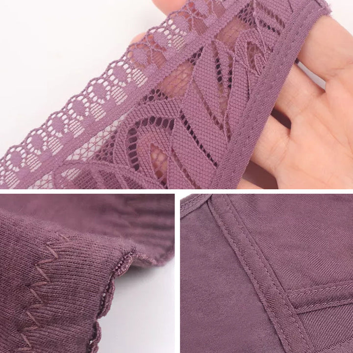 Skanto | Ensfarge Lacy Lingerie med Frontglidelås