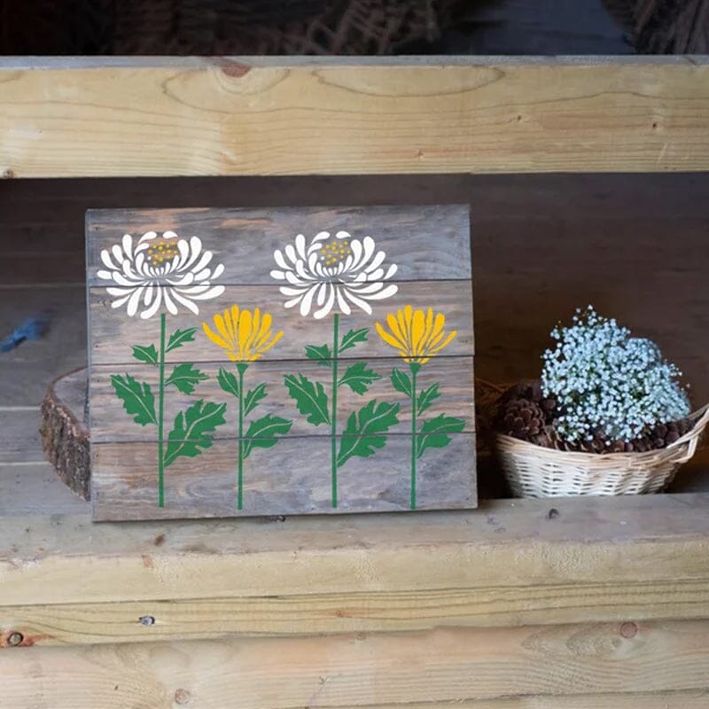 Skanto | DIY Dekorasjon - Hagegjerde Store Blomster Tegningsmaler