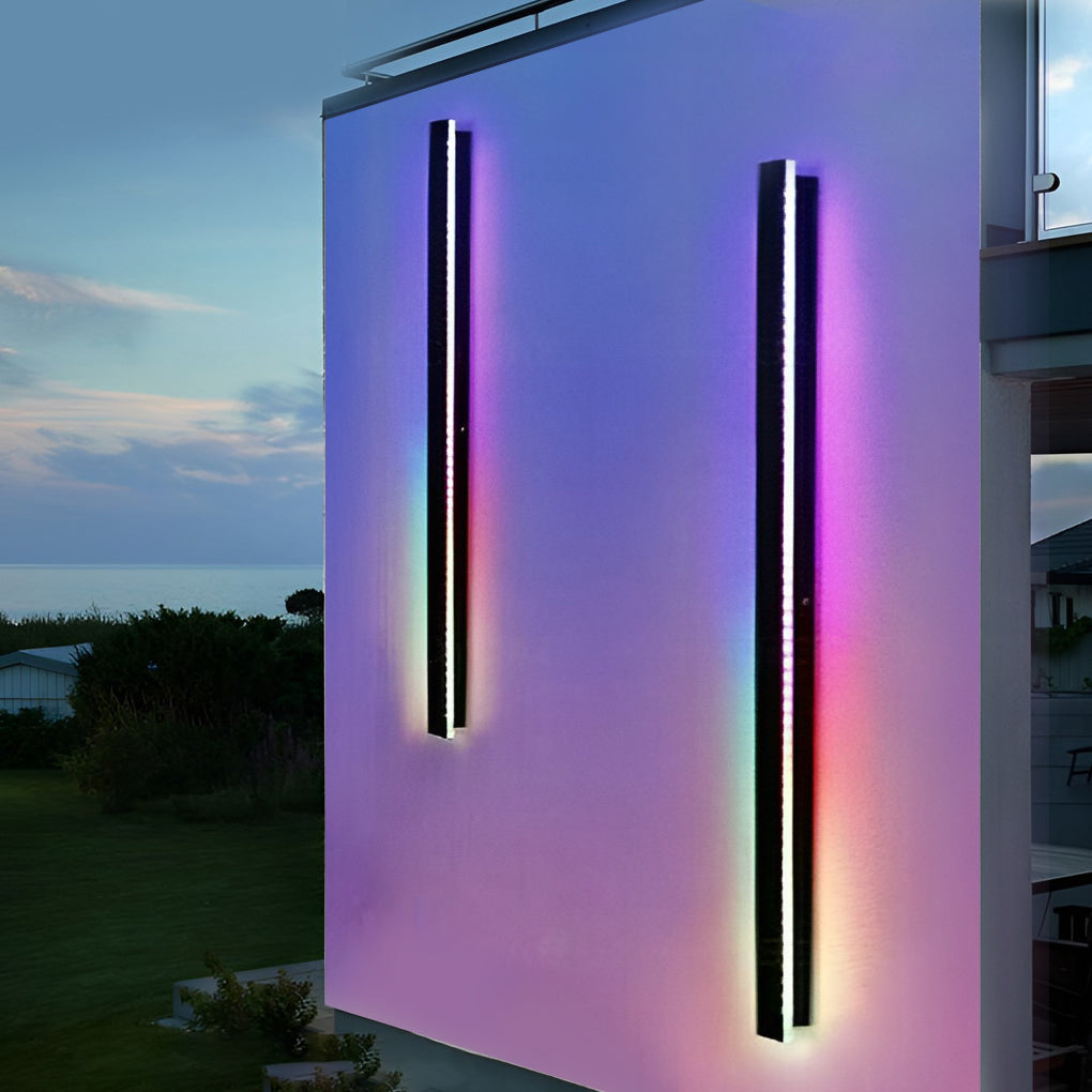 Skanto | Moderne svart LED veggbelysning for hage og terrasse
