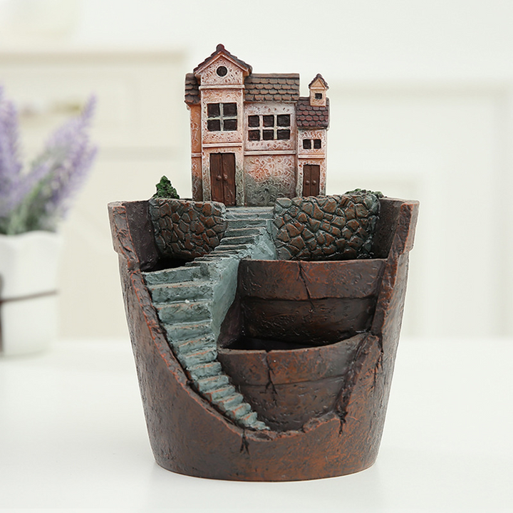 Skanto | Saftig dekorativ blomsterpotte for mini hage – Bonsai plantepotte for mikrolandskap og hage
