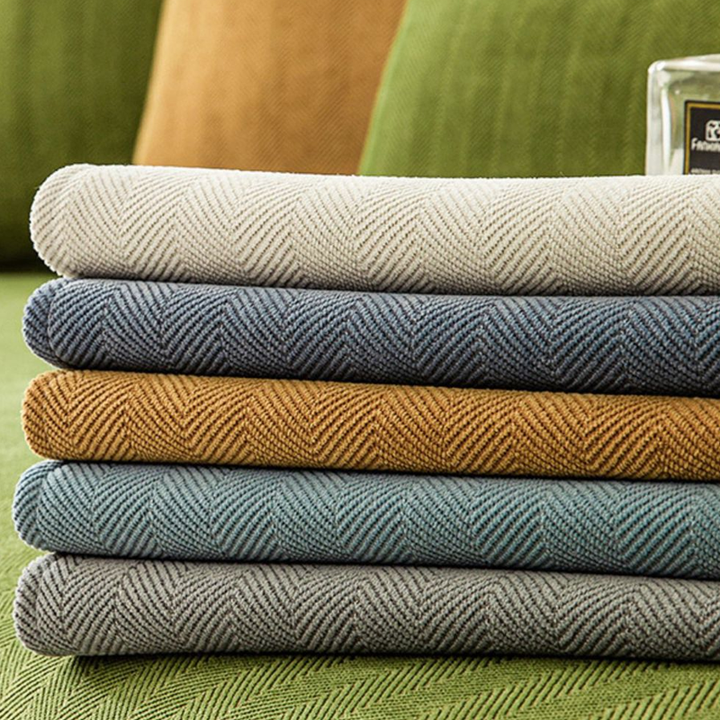 Herringbone Chenille Stoff Møbelbeskytter Sofatrekk | Skanto