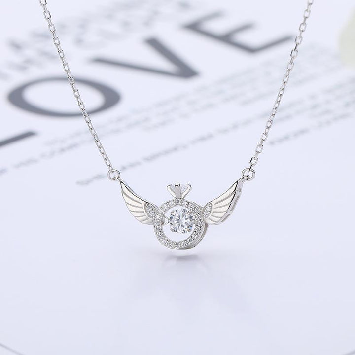 Skanto | Engelving Rhinestone Halskjede