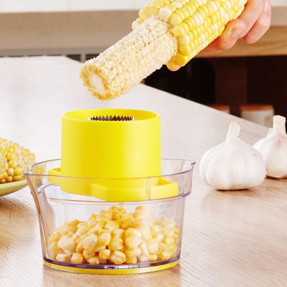 Cob Corn Stripper Med Innebygd Målebeger Og Rivejern | Skanto