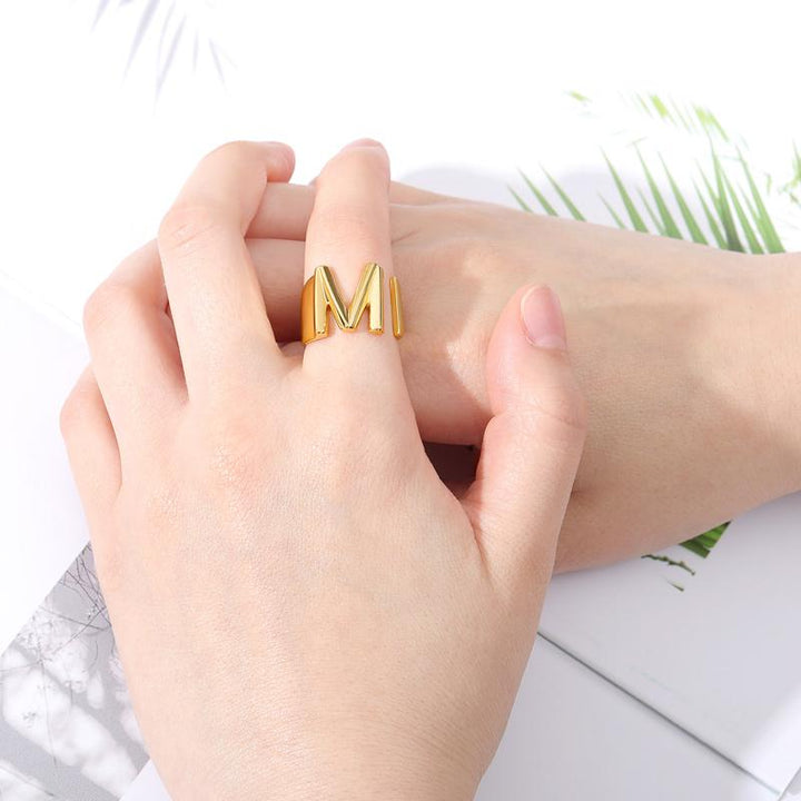 Skanto | Initial A-Z Bokstav Ring