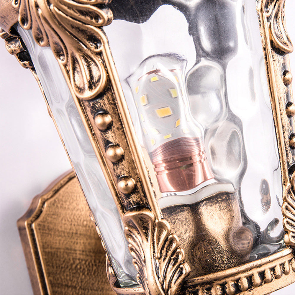 Skanto | Utendørs Vintage Glass Vegg Lantern Lys