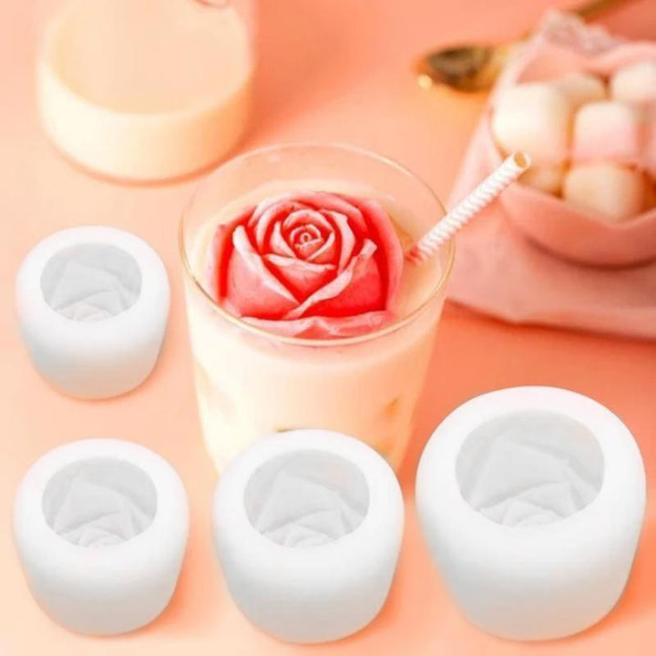 Skanto | 3D Silikon Rose Form Isbit Mold