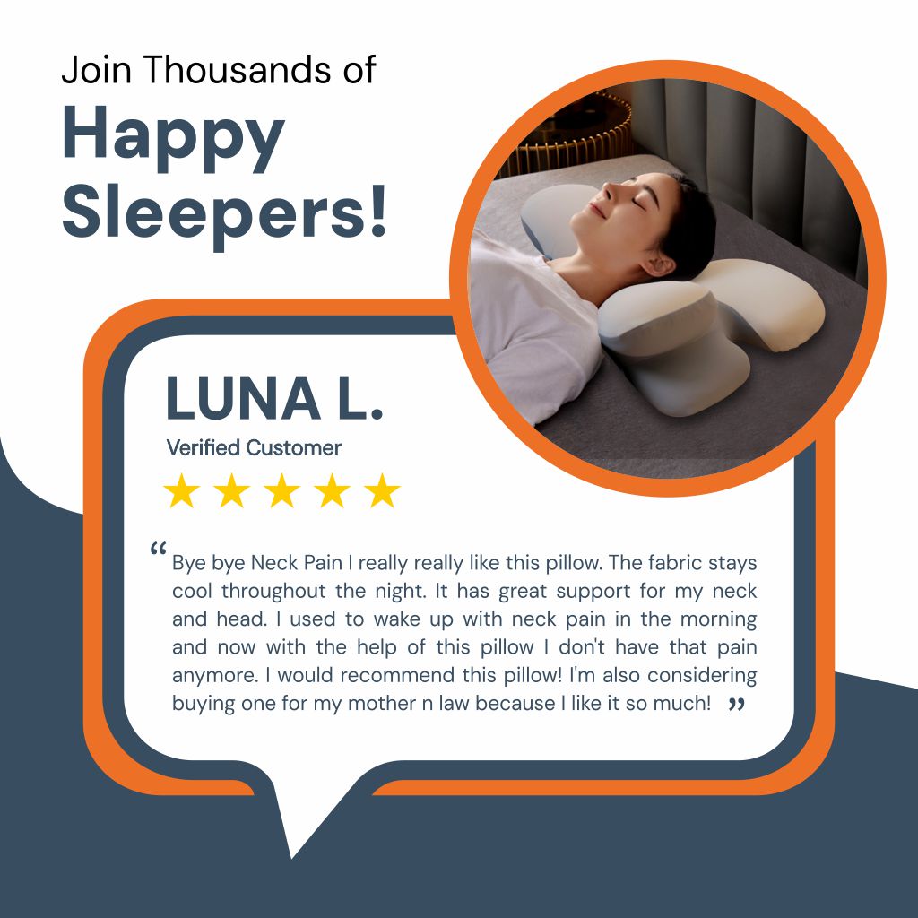 Skanto | Ergonomisk Cervical Pillow | Memory Foam, Nakkestøtte & Ideell for Rolig Søvn