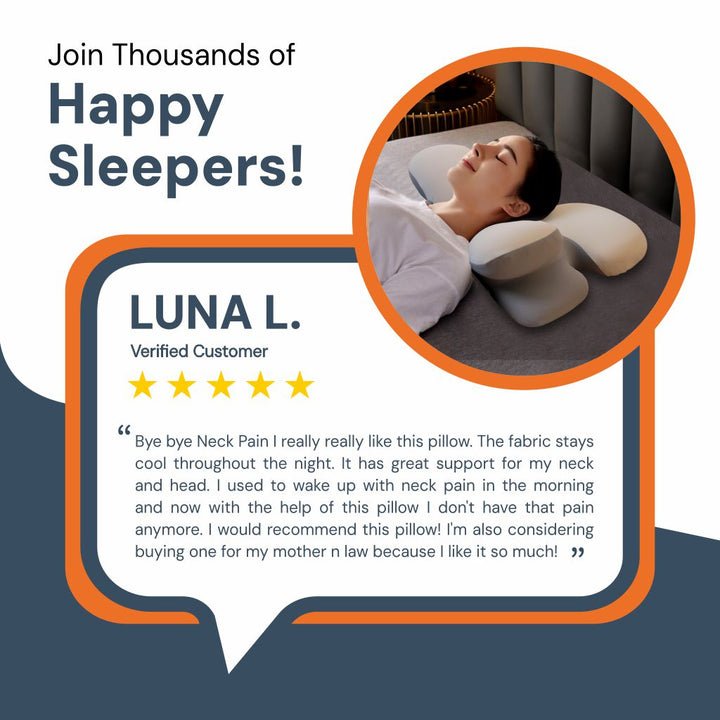 Skanto | Ergonomisk Cervical Pillow | Memory Foam, Nakkestøtte & Ideell for Rolig Søvn