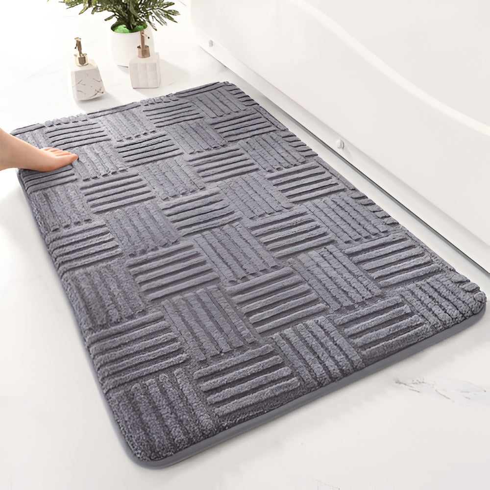 Skanto | Vivid Grid Absorberende Bade Matte