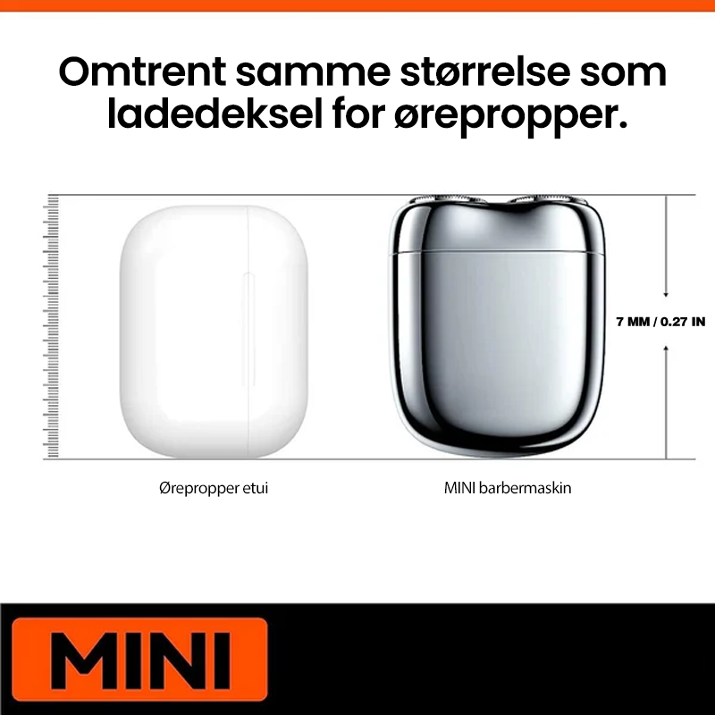 Skanto | Oppladbar, Vanntett, Kompakt Elektrisk Barberhøvel For Hjem, Bil, Reise