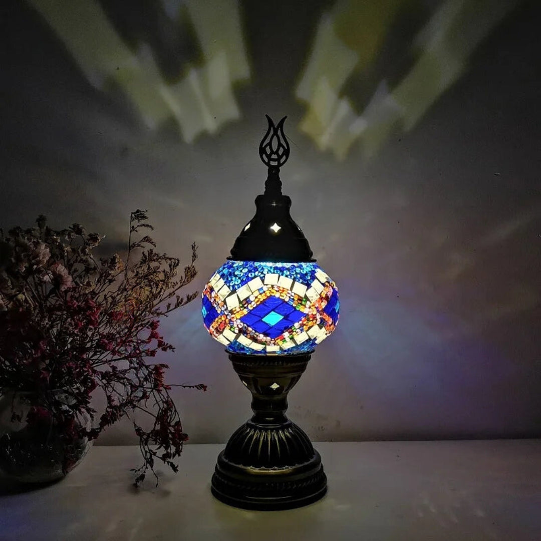 Mosaikk Fargerik Mønster Bordlampe Skanto