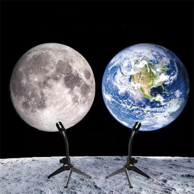 Moon Earth Projection LED Lampe | Skanto