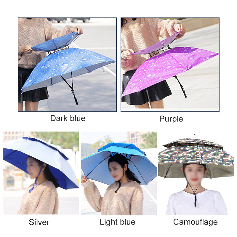 Skanto | Outdoor Dobbel-Lag Regn Paraply Hatt