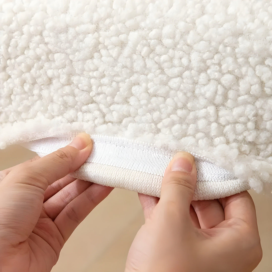 SherpaFit stoltrekk – Koselig, elastisk sherpa-spisestoltrekk