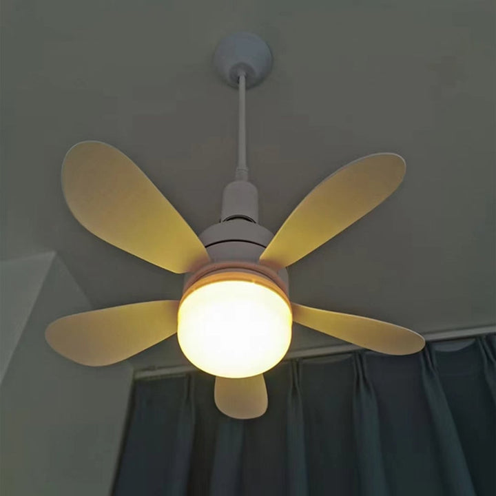 2-i-1 LED Taklampe Vifte med Fjernkontroll, E27/B22 Base | Skanto