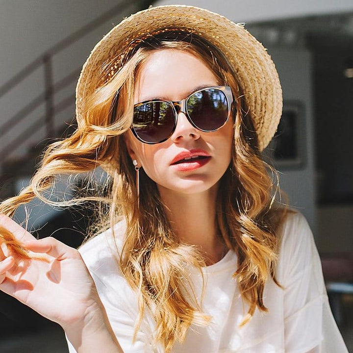 Oversized Cat-Eye Solbriller UV400 Polarized | Skanto
