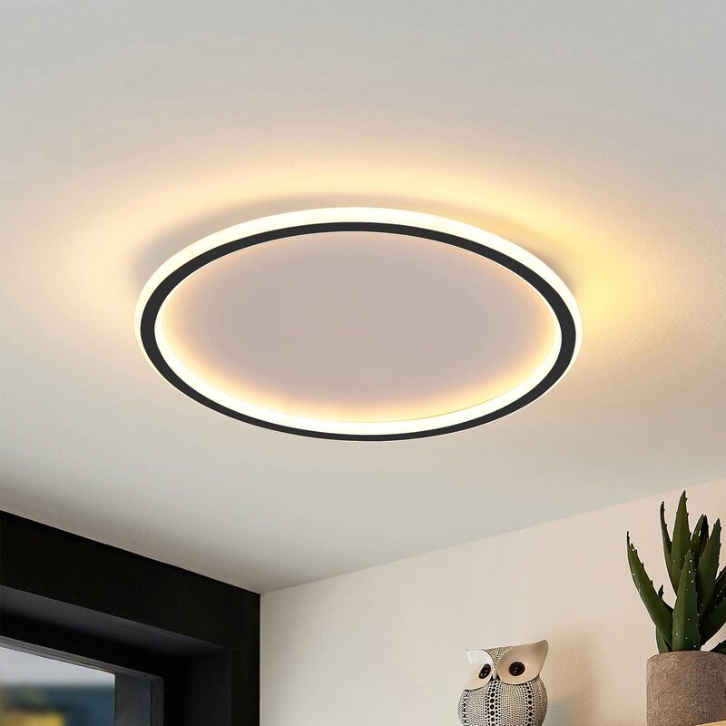 LunaNova – Moderne LED-taklampe i metall/akryl for stue og soverom, ack/Hvit design