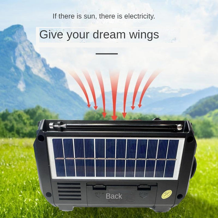 Solenergidrevet radio for camping | Skanto