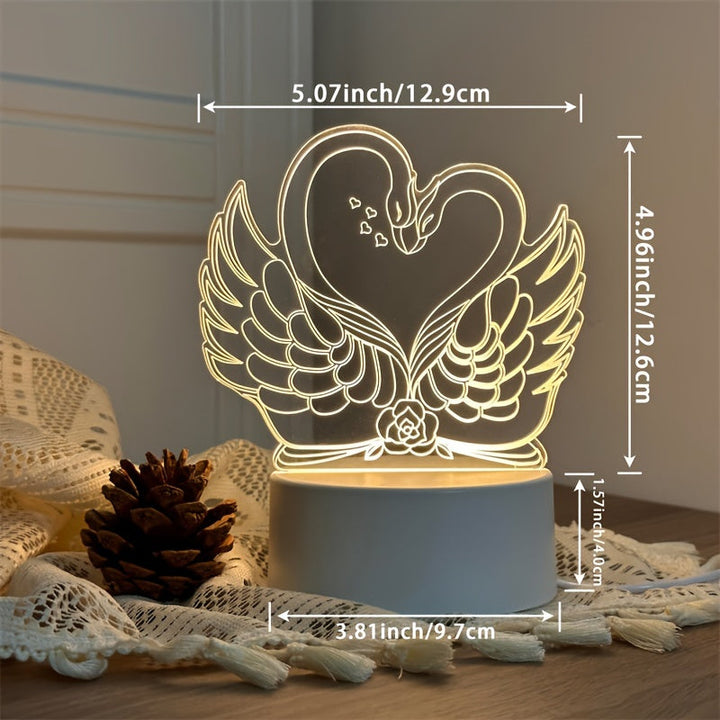 SwaneLume – USB 3D LED Bordbelysning Skanto