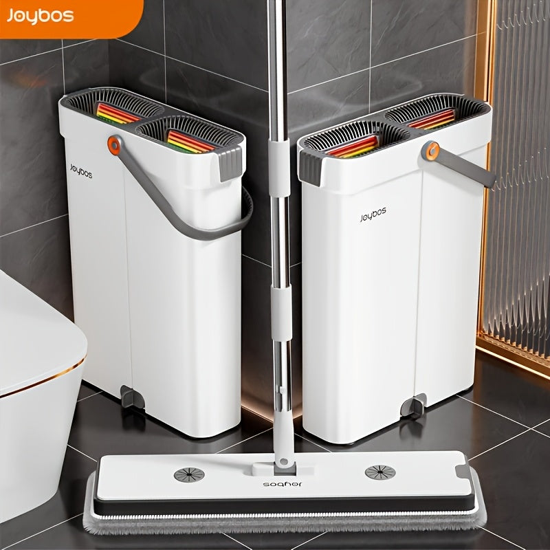 Moppesett med bøtte | 33 cm eller 40 cm flat mopp | Skanto